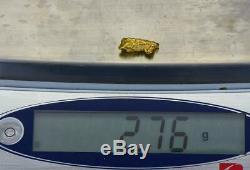 #254 Alaskan BC Natural Gold Nugget 2.76 Grams Genuine