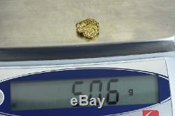 #280 Alaskan-Yukon BC Natural Gold Nugget 5.06 Grams Genuine