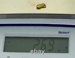 #292 Alaskan BC Natural Gold Nugget 2.69 Grams Genuine