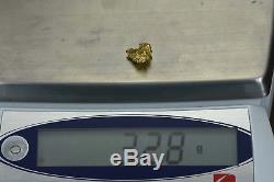 #298 Alaskan-Yukon BC Natural Gold Nugget 3.28 Grams Genuine