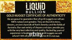 3.000 Grams Alaskan Yukon Bc Natural Pure Gold Nuggets #14 Mesh Free Shipping
