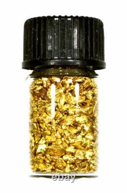 3.000 Grams Alaskan Yukon Bc Natural Pure Gold Nuggets #16 Mesh W Bottle (#b160)