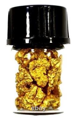 3.000 Grams Australian Natural Pure Gold Nuggets #6 Mesh W Bottle (#aub600)