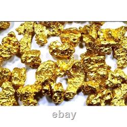3.000 Grams Australian Natural Pure Gold Nuggets #6 Mesh (#au600)