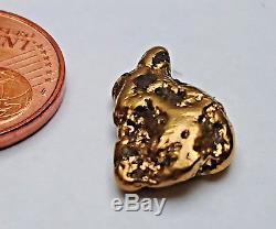 3,11 g 1 BEAUTIFUL Huuuge Alaska Natural Gold Nugget #323