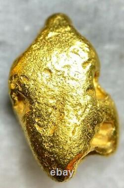 3.407 Grams Beautiful Alaskan Natural Placer Gold Nugget Free Shipping! #A2835