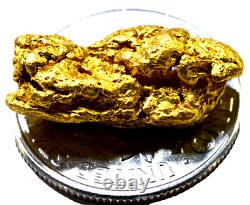 3.875 Grams Australian Natural Pure Gold Nugget Genuine High Purity (#au901)