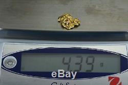 #307 Alaskan-Yukon BC Natural Gold Nugget 4.39 Grams Genuine