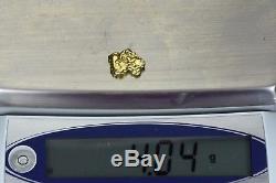 #315 Alaskan-Yukon BC Natural Gold Nugget 4.04 Grams Genuine