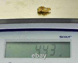#32 Australian Natural Gold Nugget With Quartz Weighs 4.43 Grams