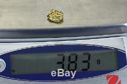 #338 Alaskan-Yukon BC Natural Gold Nugget 3.83 Grams Genuine