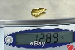 #380 Alaskan BC Natural Gold Nugget 12.89 Grams Genuine