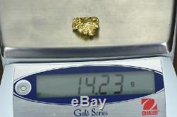 #382 Alaskan BC Natural Gold Nugget 14.23 Grams Genuine