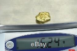 #383 Alaskan BC Natural Gold Nugget 16.24 Grams Genuine