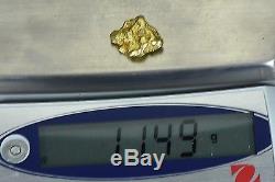 #387 Alaskan BC Natural Gold Nugget 11.49 Grams Genuine