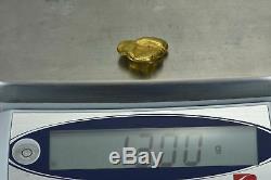 #387 Alaskan BC Natural Gold Nugget 13.00 Grams Genuine