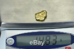 #388 Alaskan BC Natural Gold Nugget 14.83 Grams Genuine