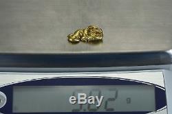 #390 Alaskan BC Natural Gold Nugget 5.82 Grams Genuine