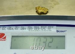 #393 Alaskan BC Natural Gold Nugget 10.32 Grams Genuine