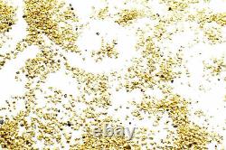 4.000 Grams Alaskan Yukon Bc Natural Pure Gold Nuggets Mesh #50 W Bottle (#b500)