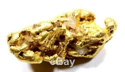 4.380 Grams Australian Natural Pure Gold Nugget Genuine 94-98% Pure (#au200)