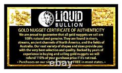 4.612 Grams Australian Natural Pure Gold Nugget Genuine 94-98% Pure (#au118)