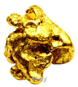 4.640 Grams Australian Natural Pure Gold Nugget Genuine 94-98% Pure (#au500)