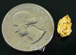 #4 Australian Natural Gold Nugget With Quartz Weighs 1.69 Grams