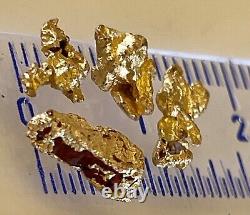 4 genuine, natural, Australian gold nuggets 1.75 gram