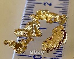 4 genuine, natural, Australian gold nuggets 1.75 gram