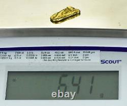#407 Alaskan BC Natural Gold Nugget 6.41 Grams Genuine