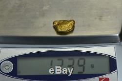 #412 Alaskan BC Natural Gold Nugget 12.39 Grams Genuine