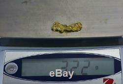 #413 Alaskan BC Natural Gold Nugget 3.22 Grams Genuine