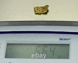 #418 Alaskan BC Natural Gold Nugget 6.64 Grams Genuine
