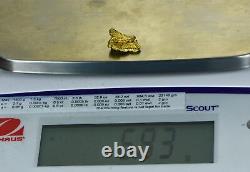 #435 Alaskan BC Natural Gold Nugget 6.83 Grams Genuine
