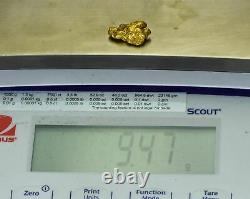 #438 Alaskan BC Natural Gold Nugget 9.47 Grams Genuine-X