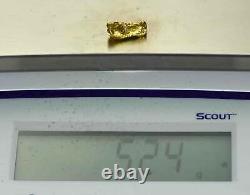 #451 Alaskan BC Natural Gold Nugget 5.24 Grams Genuine