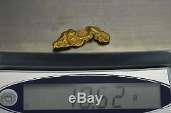 #452 Alaskan BC Natural Gold Nugget 10.62 Grams Genuine