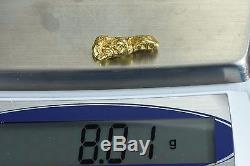 #474 Alaskan BC Natural Gold Nugget 8.01 Grams Genuine