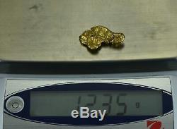 #494 Alaskan BC Natural Gold Nugget 12.35 Grams Genuine