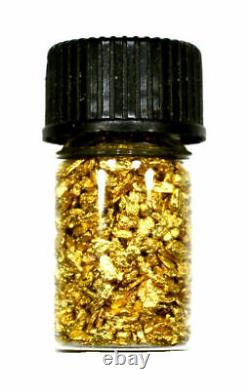 5.000 Grams Alaskan Yukon Bc Natural Pure Gold Nuggets #16 Mesh W Bottle (#b160)