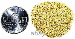 5.000 Grams Alaskan Yukon Bc Natural Pure Gold Nuggets #30 Mesh Free Shipping