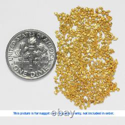 5 Gram Alaska Natural Gold Nuggets With Glass Bottle Pendant Necklace 50cm Chain