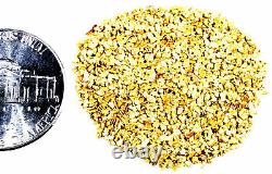 500 Piece Alaskan Yukon Bc Natural Pure Gold Nuggets With Glass Bottle (#b250)