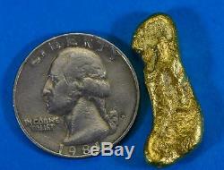 #510 Alaskan BC Natural Gold Nugget 13.55 Grams Genuine