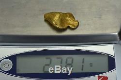 #546 Large Alaskan BC Natural Gold Nugget 27.81 Grams Genuine