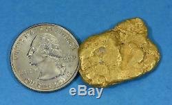 #549 Large Alaskan BC Natural Gold Nugget 21.58 Grams Genuine