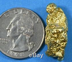 #551 Alaskan BC Natural Gold Nugget 15.34 Grams Genuine