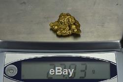 #552 Large Alaskan BC Natural Gold Nugget 27.03 Grams Genuine