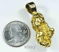 #559 Alaskan-Yukon BC Natural Gold Nugget Pendant 58.45 Grams Authentic